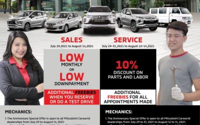 Mitsubishi Carworld 43 Years Anniversary Special Offer
