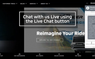 Mitsubishi Motors Philippines Website’s Live Chat Feature!